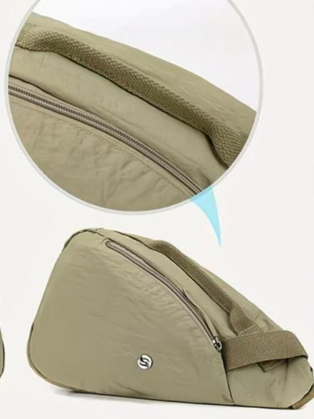 Anti-Theft Sling Crossbody Bag Women RFID Blocking Lockable Zipper - Picture 2 of 10